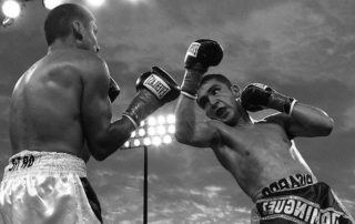 Aufwärtshaken Boxen