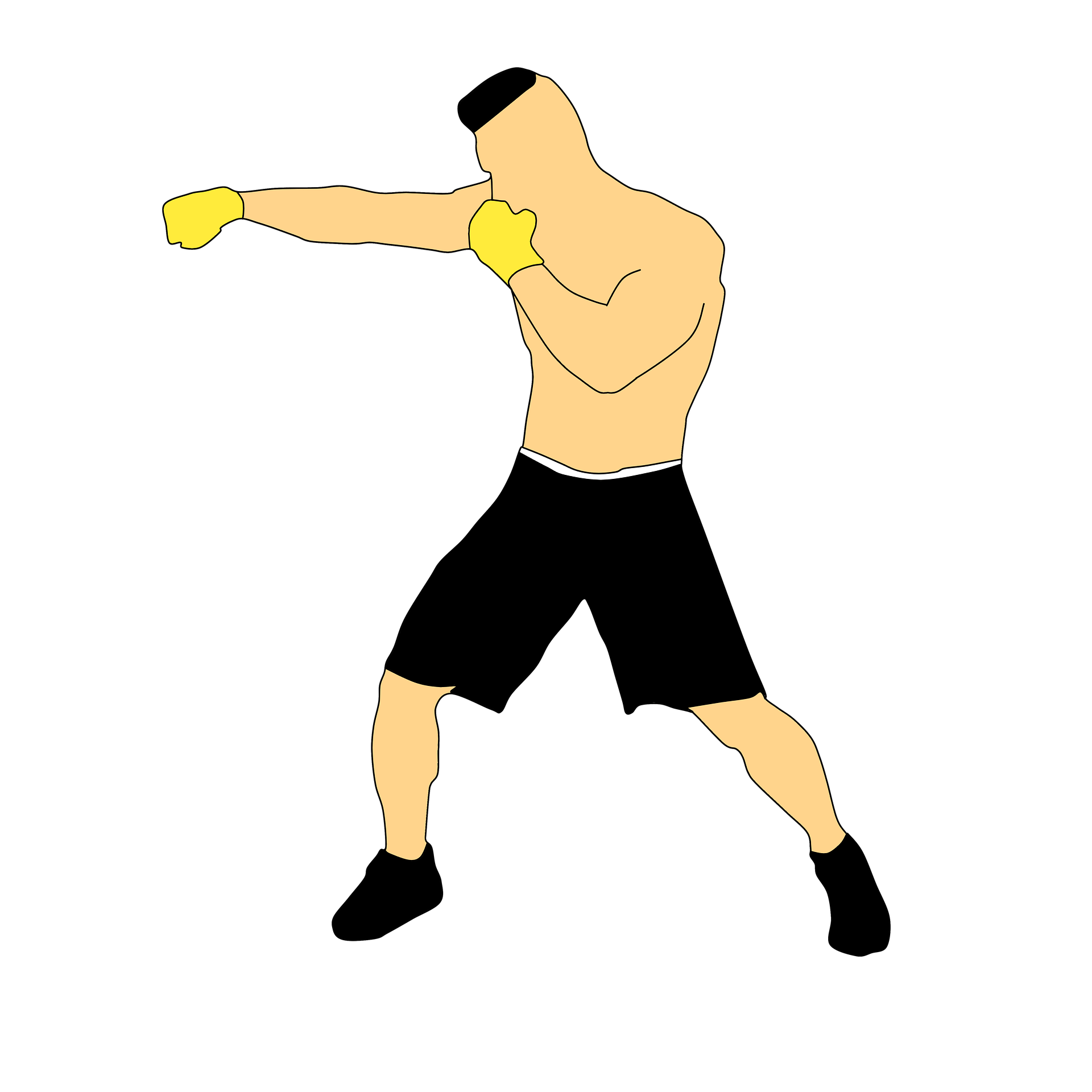 Boxen Der Jab im Boxen